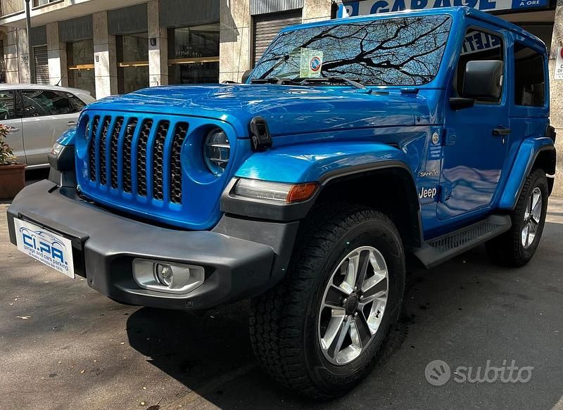 Usata Jeep Wrangler Sahara 272 CV (200 kW) 2021 Blu SUV
