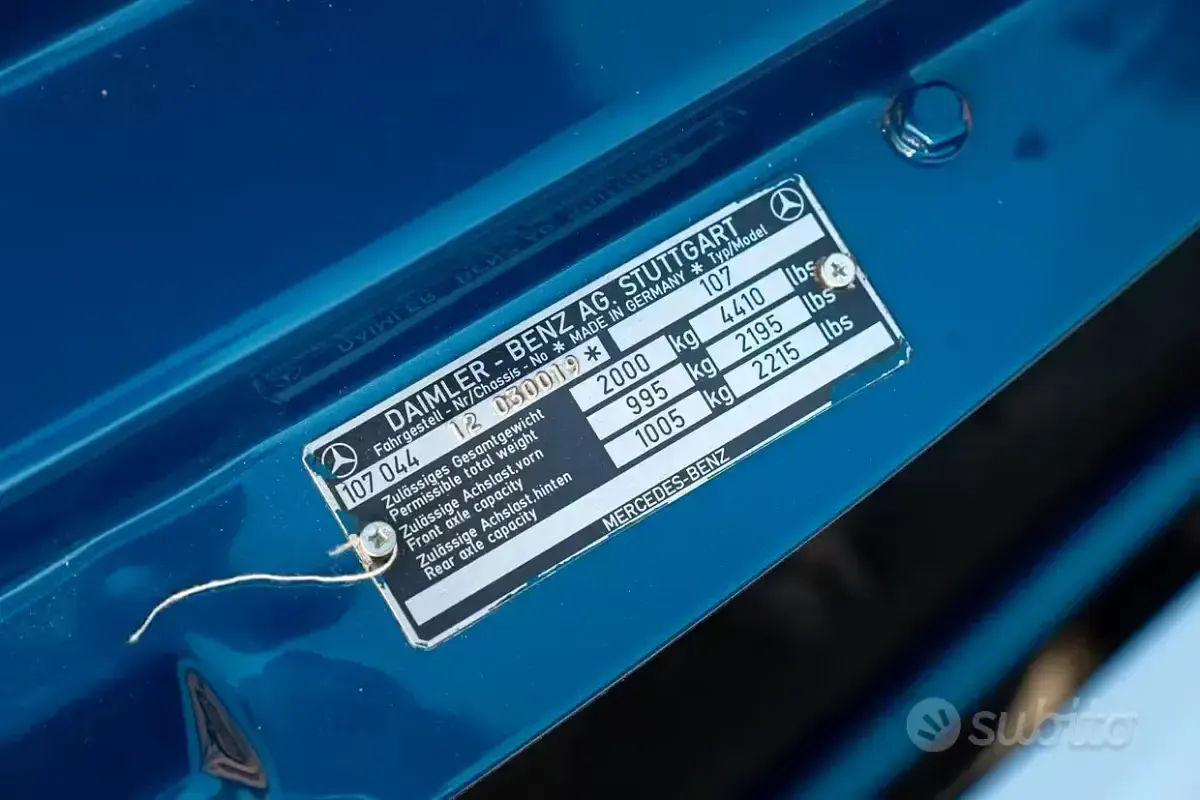 Usata Mercedes SL450 225 CV (165 kW) 1970 Bluazzurro Cabrio