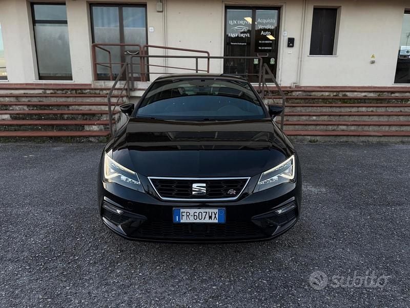 Usata Seat Leon FR 116 CV (85 kW) 2018 Nero Berlina