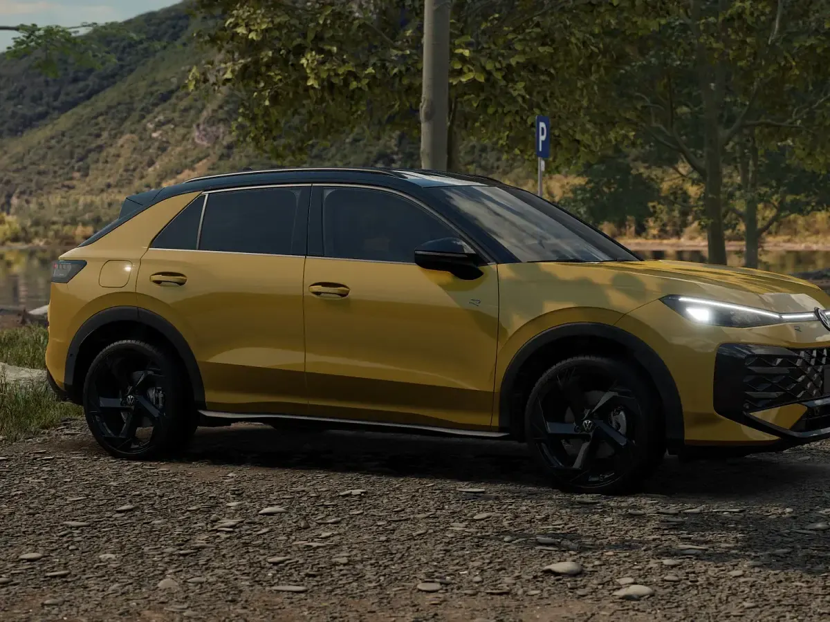 Nuova VW T-Roc R-line 150 CV (110 kW) 2026 Canary yellow nero SUV