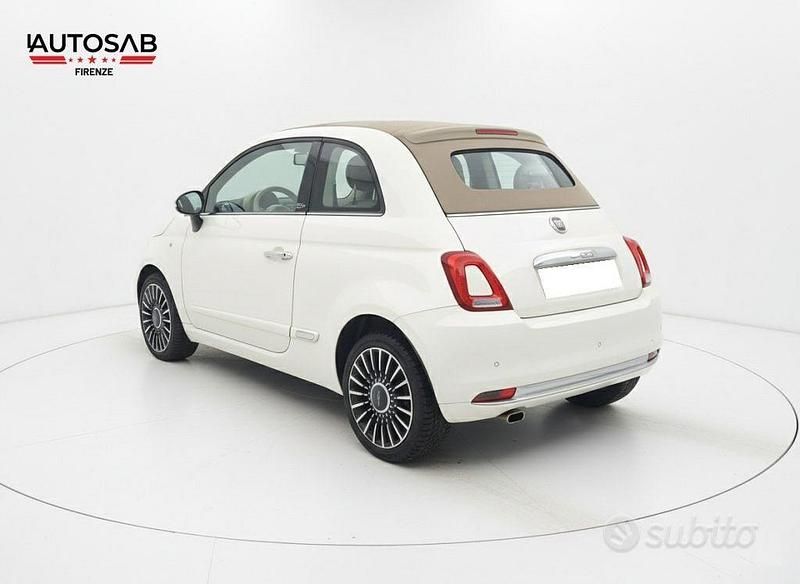 Usata Fiat 500C Lounge 95 CV (69 kW) 2016 Bianco Cabrio
