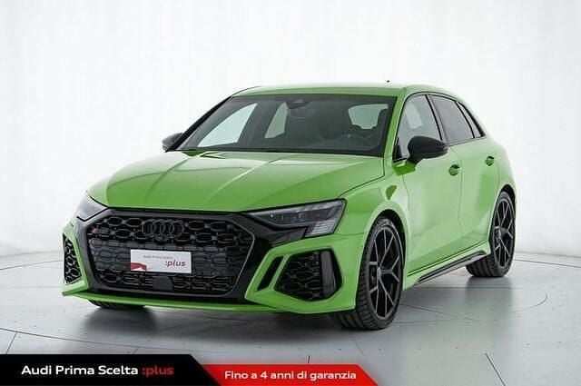 Verde kyalami Usata 2024 Audi RS3 Sportback Ambiente Due volumi | 55.900 € (Super prezzo) - Immagine 1/4