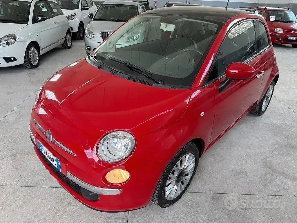 Usata Fiat 500 Lounge 69 CV (50 kW) 2014 Rosso Berlina