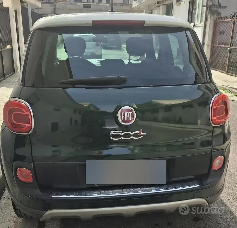 Usata Fiat 500L Trekking 105 CV (77 kW) 2014 Verde Monovolume