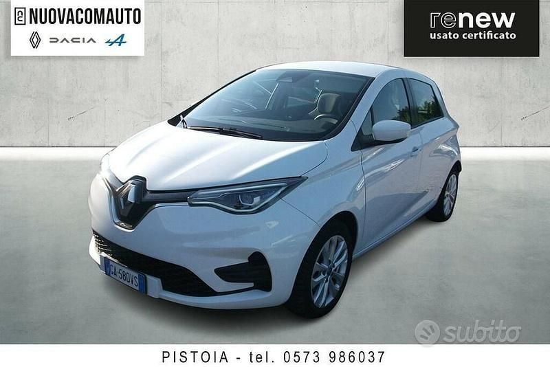 Usata Renault Zoe Life 80 kW (109 CV) 2020 Bianco Utilitaria
