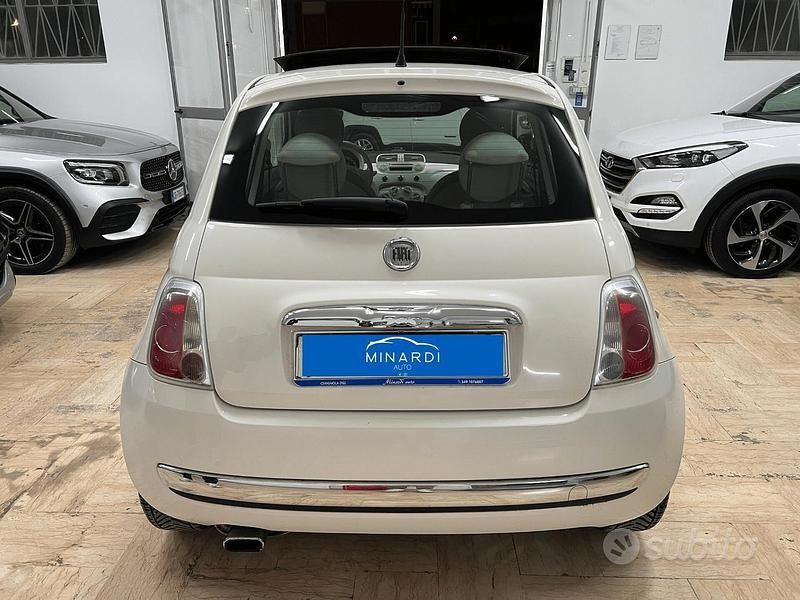 Usata Fiat 500 Lounge 75 CV (55 kW) 2008 Bianco Berlina