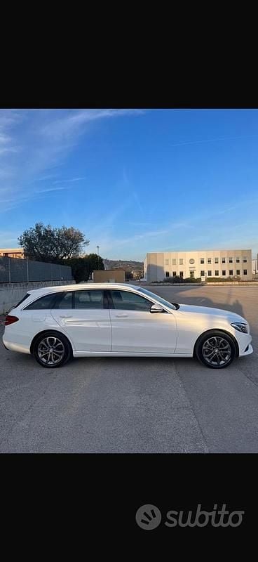 Usata Mercedes C200 136 CV (100 kW) 2016 Bianco Station wagon