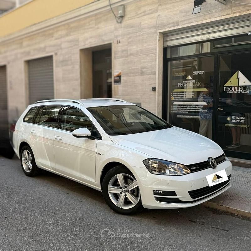 Usata VW Golf VII 110 CV (80 kW) 2017 Bianco Station wagon