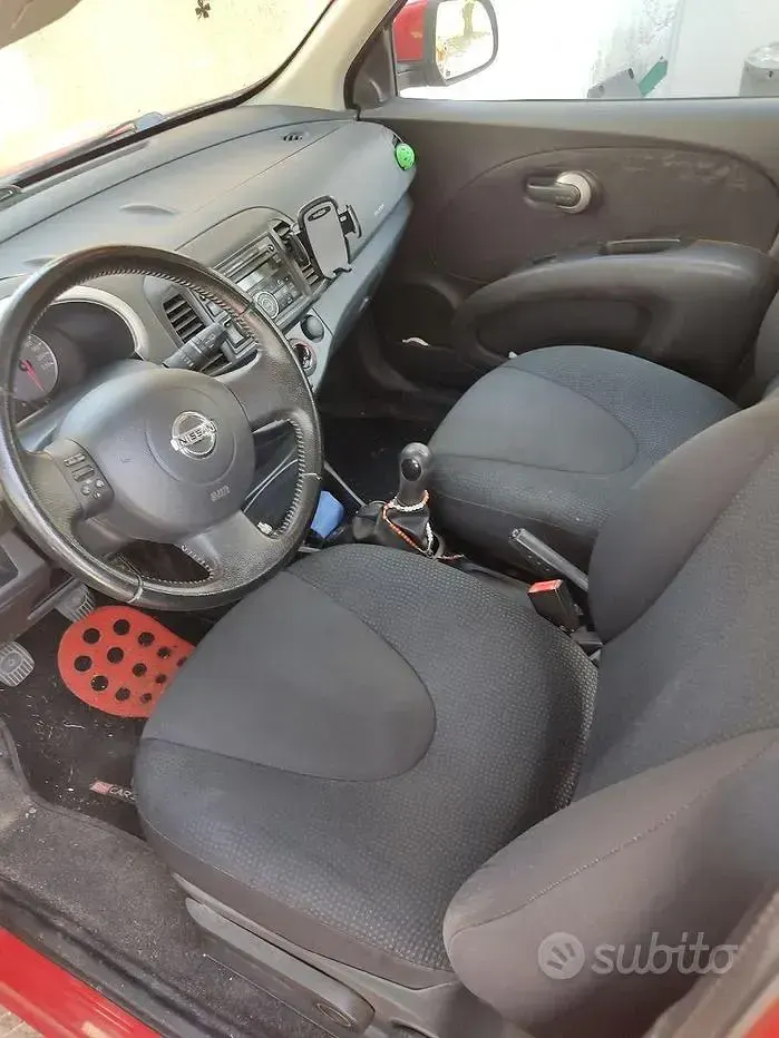 Usata Nissan Micra 80 CV (58 kW) 2010 Rosso Utilitaria