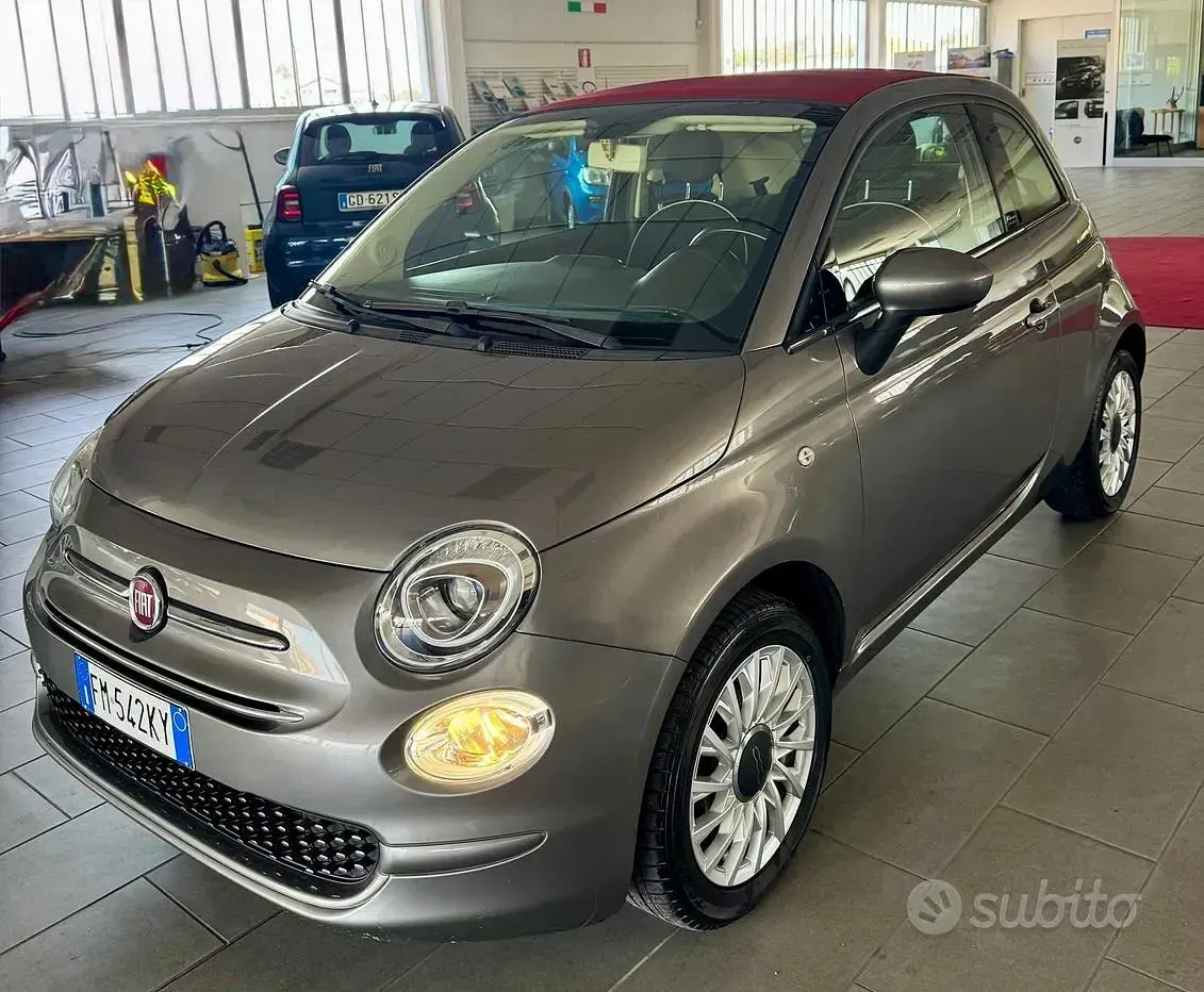Usata Fiat 500C Lounge 69 CV (50 kW) 2017 Grigio Cabrio