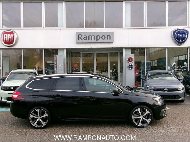 Usata Peugeot 308 GT-line 131 CV (96 kW) 2019 Nero Station wagon