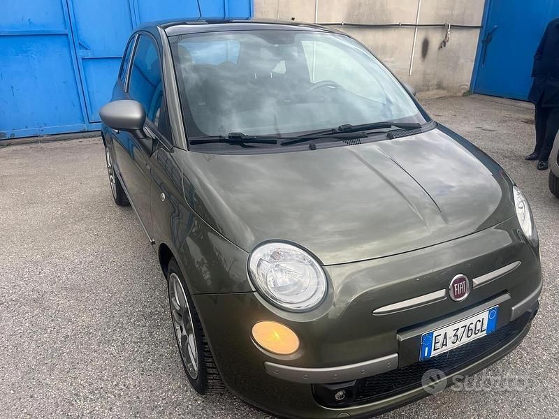 Usata Fiat 500 75 CV (55 kW) 2009 Verde Cabrio