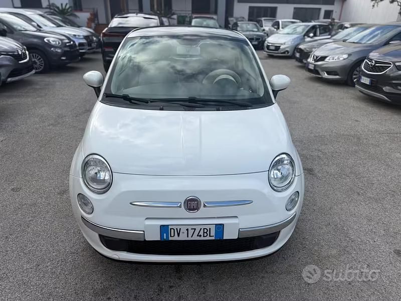 Usata Fiat 500 Lounge 69 CV (50 kW) 2009 Bianco Cabrio