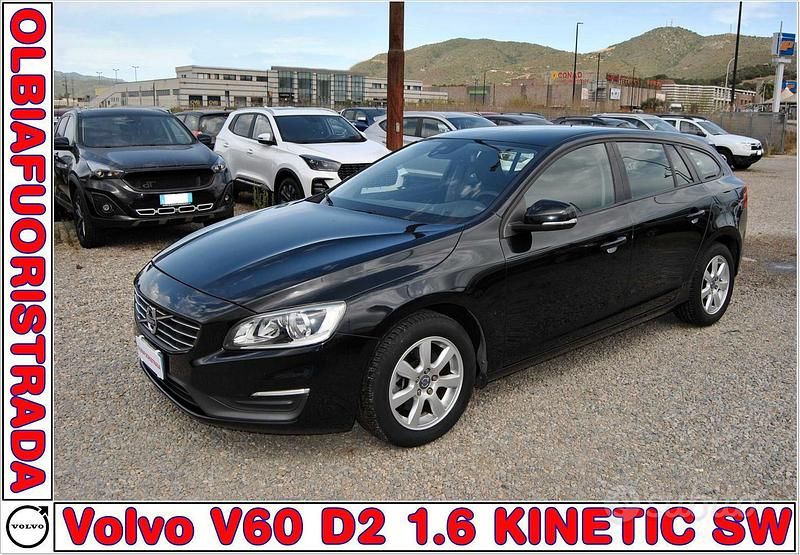 Usata Volvo V60 Kinetic 114 CV (83 kW) 2014 Nero Station wagon