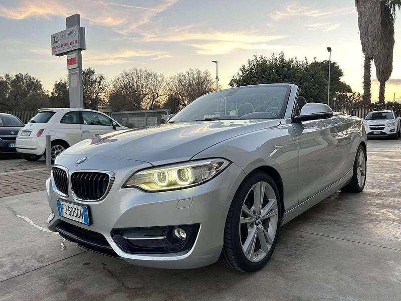 Argento Usata 2017 BMW 218 Sport Line Cabrio | 16.900 € (Ottimo prezzo) - Immagine 1/4
