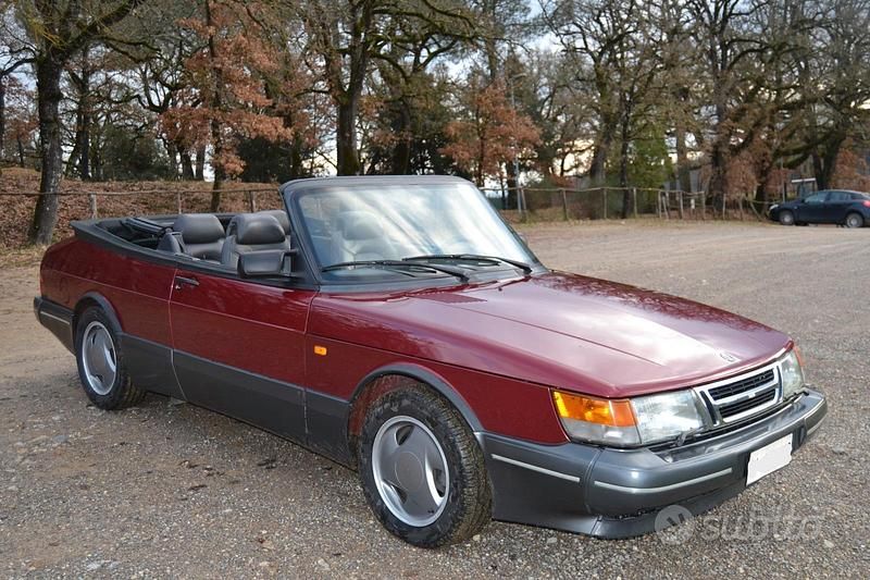 Usata Saab 900 Cabriolet 1993 Rosso Cabrio