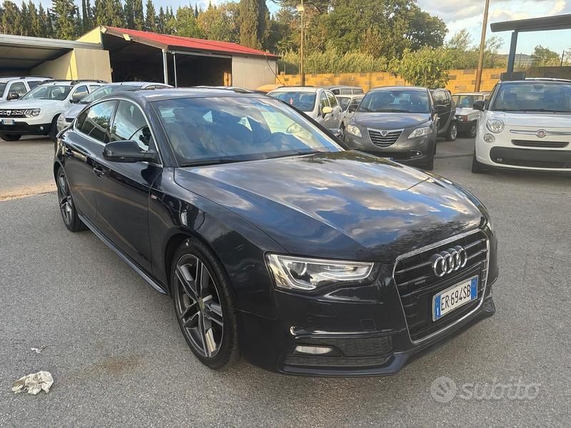 Usata Audi A5 S-Line 245 CV (180 kW) 2013 Blu Coupé