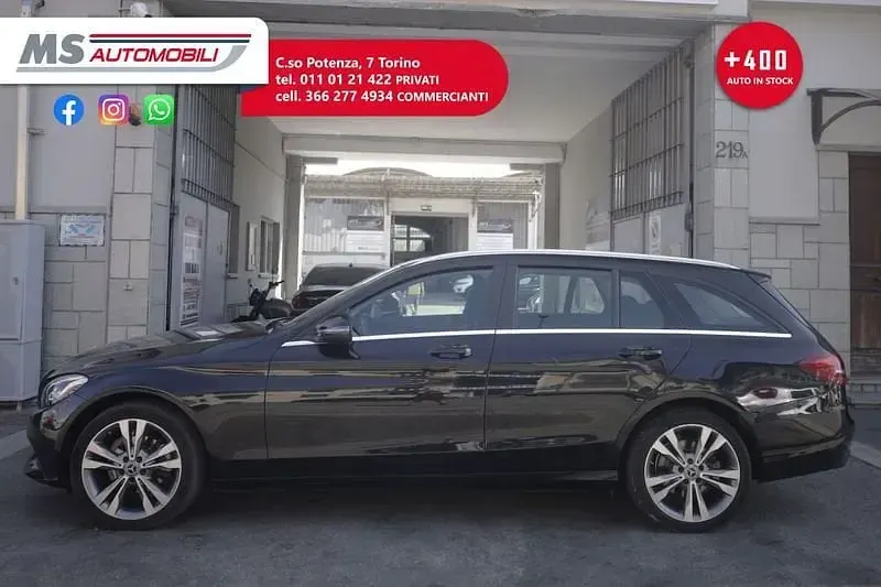 Usata Mercedes C200 Business 136 CV (100 kW) 2018 Nero Station wagon