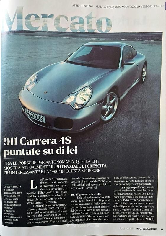 Usata Porsche 911 Carrera 4S 320 CV (235 kW) 2003 Argento Coupé