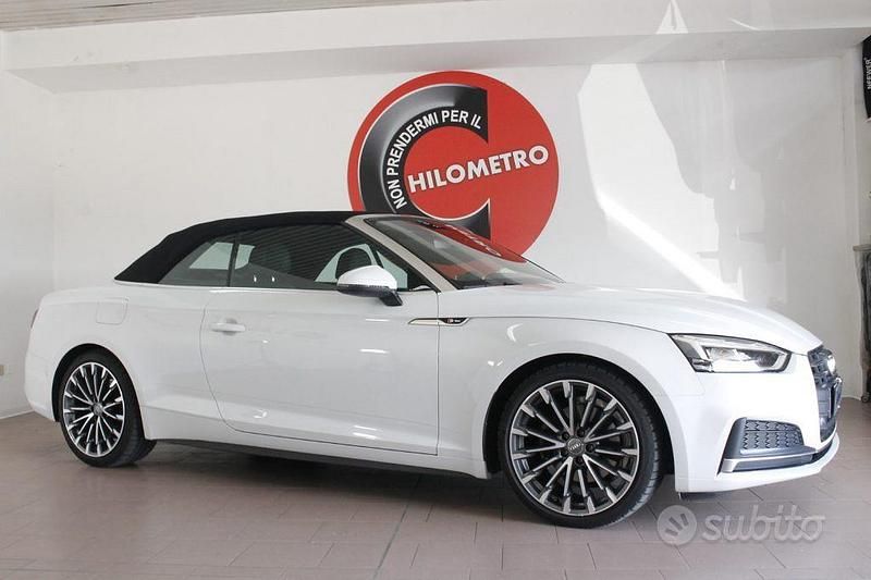 Bianco Usata 2018 Audi A5 S-Line Cabrio | 26.590 € (Buon prezzo) - Immagine 1/4