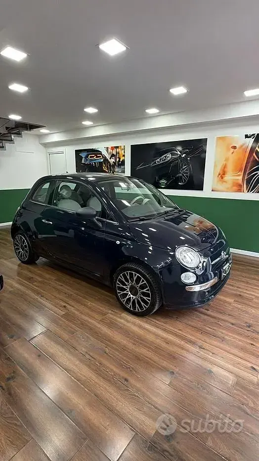 Usata Fiat 500 Lounge 95 CV (69 kW) 2010 Blu Berlina