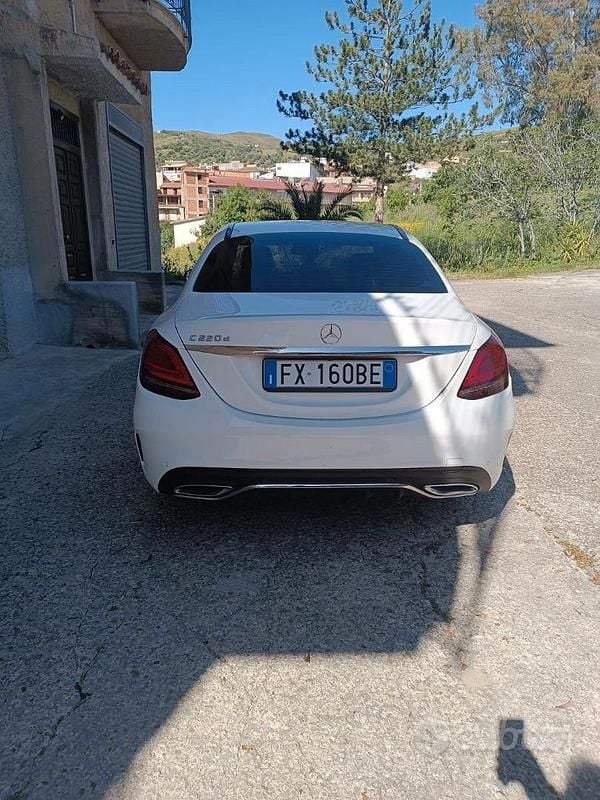 Usata Mercedes C220 Premium 194 CV (142 kW) 2019 Bianco Berlina