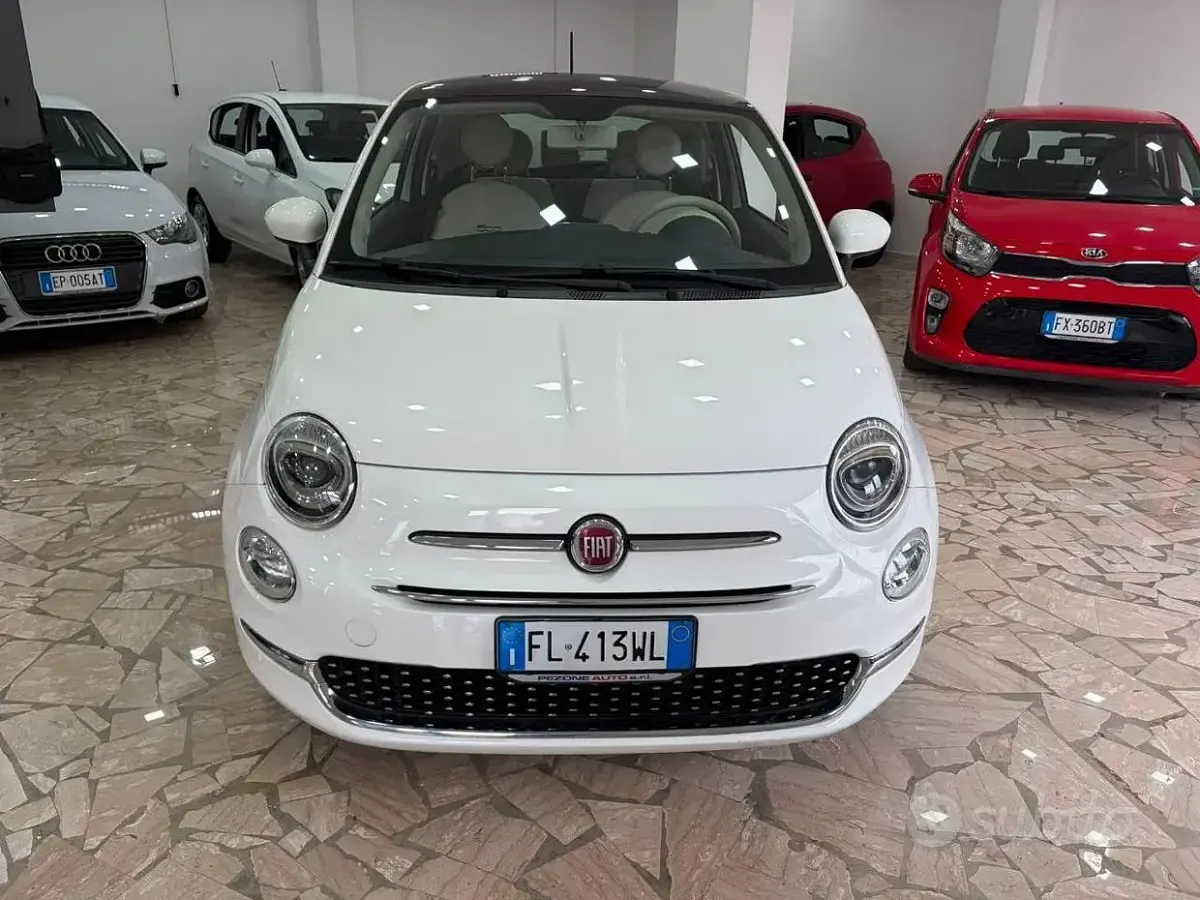 Usata Fiat 500 Lounge 69 CV (50 kW) 2017 Bianco Utilitaria