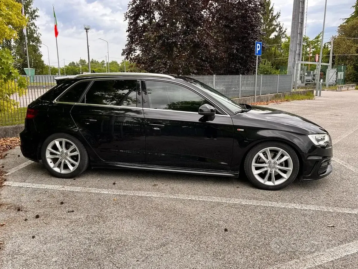 Usata Audi A3 S-Line 110 CV (80 kW) 2016 Nero Berlina