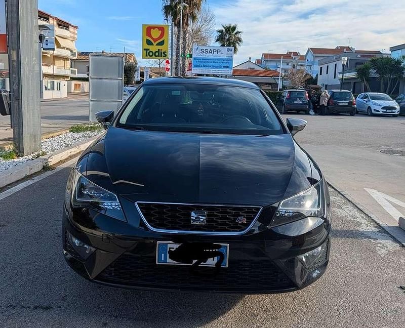 Usata Seat Leon FR 150 CV (110 kW) 2016 Nero Berlina