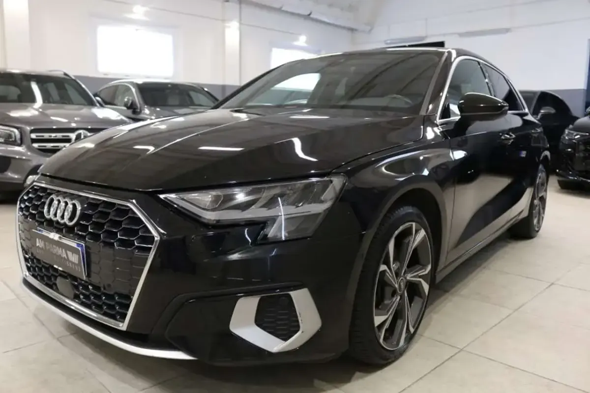 Usata Audi A3 Advanced 131 CV (96 kW) 2022 Nero Berlina