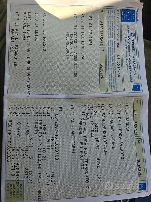 Usata Jaguar E-Pace 160 CV (117 kW) 2021 Nero SUV