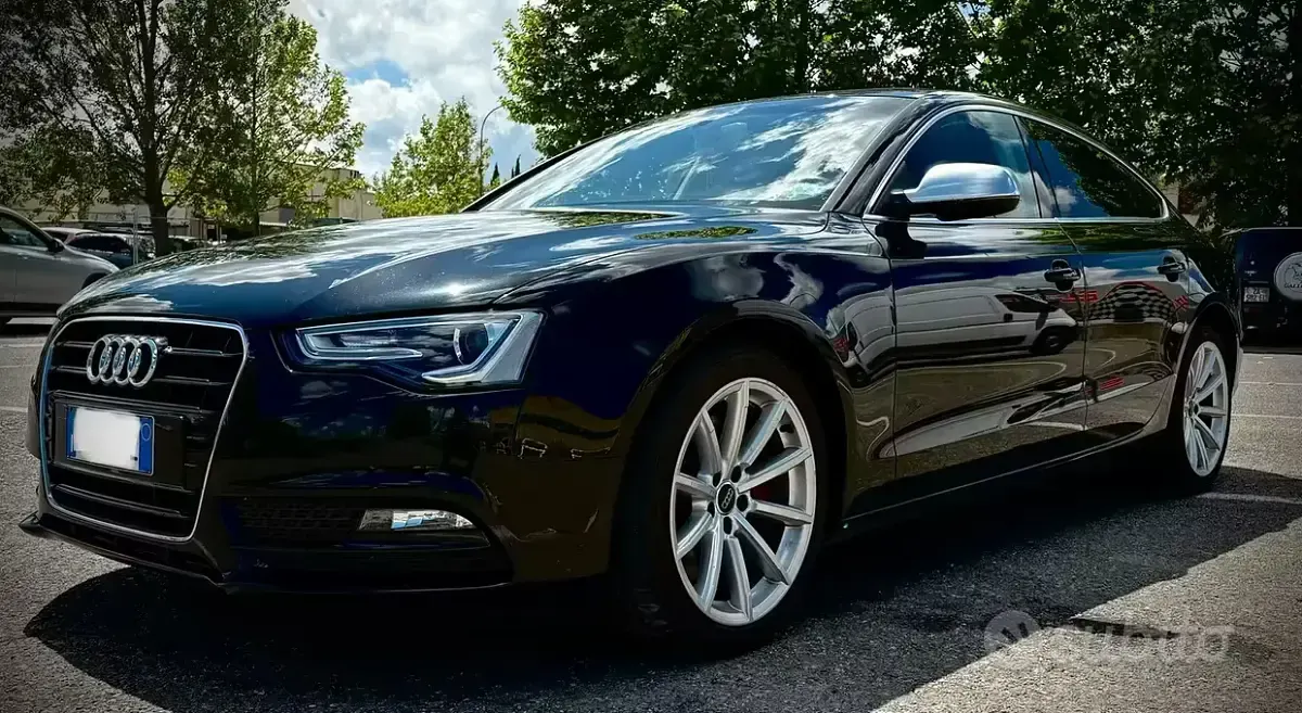 Usata Audi A5 S-Line 136 CV (100 kW) 2015 Nero Coupé