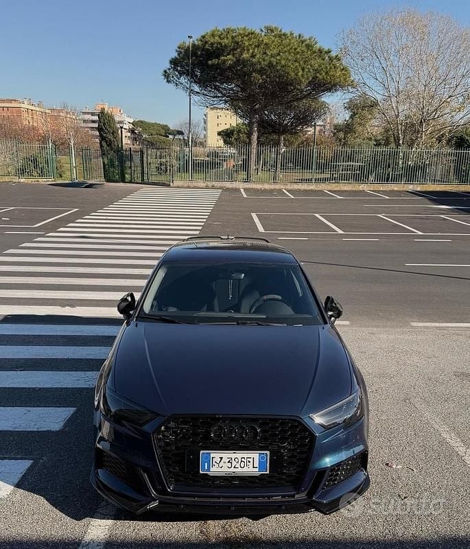 Usata Audi A3 S-Line 150 CV (110 kW) 2019 Blu Berlina