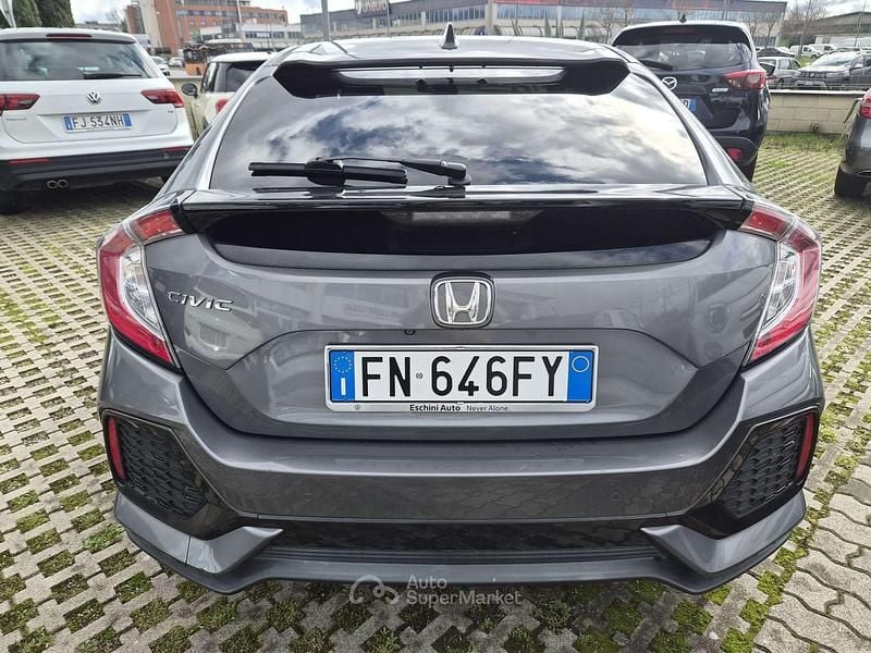 Usata Honda Civic Elegance 120 CV (88 kW) 2018 Grigio Berlina