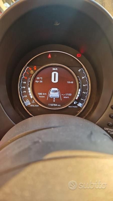 Rosso Usata 2009 Fiat 500 Due volumi | 4000 € (Super prezzo) - Immagine 1/4