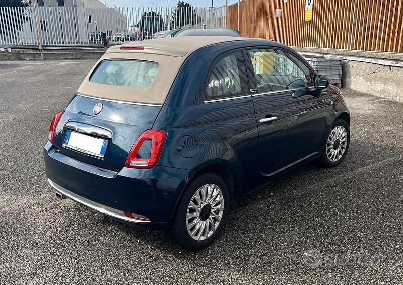 Usata Fiat 500C Lounge 69 CV (50 kW) 2019 Blu Cabrio