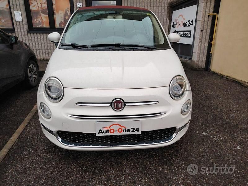 Usata Fiat 500C Lounge 69 CV (50 kW) 2016 Bianco gelato metallizzato Cabrio