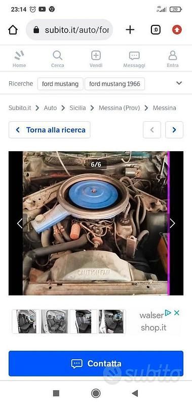 Usata Ford Mustang 1970 Nero Berlina