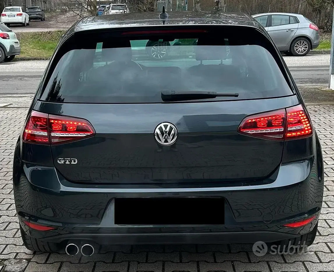 Usata VW Golf VII GTD 184 CV (135 kW) 2017 Grigio Berlina