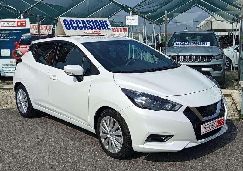 Usata Nissan Micra Acenta 101 CV (74 kW) 2021 Bianco madreperla Utilitaria