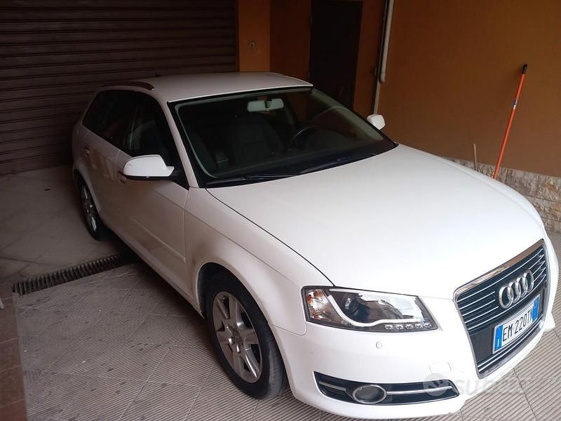 Usata Audi A3 90 CV (66 kW) 2012 Bianco Utilitaria