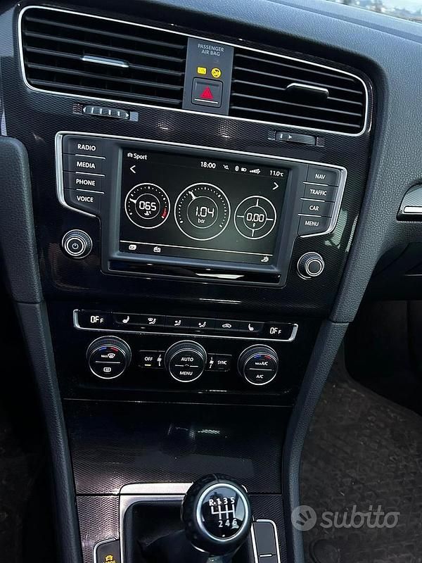 Usata VW Golf VII GTD 184 CV (135 kW) 2016 Bianco Berlina