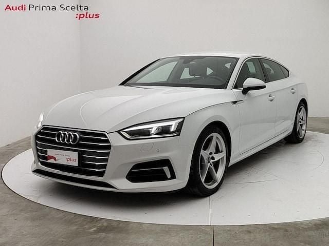 Usata Audi A5 Sportback Business 190 CV (139 kW) 2019 Bianco ghiacciaio metallizzato Utilitaria