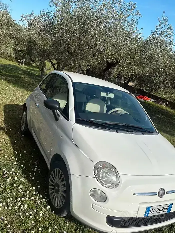 Usata Fiat 500 69 CV (50 kW) 2009 Bianco Cabrio