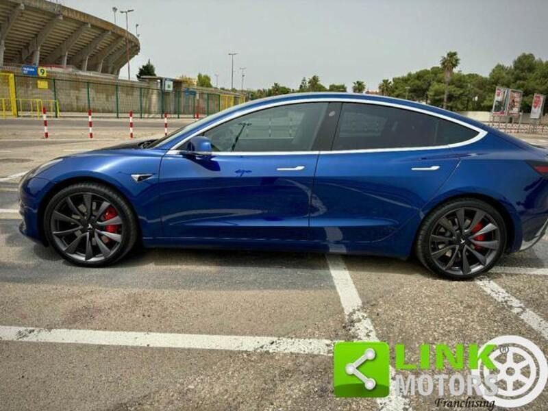 Usata Tesla Model 3 Performance 155 kW (211 CV) 2019 Blu Berlina