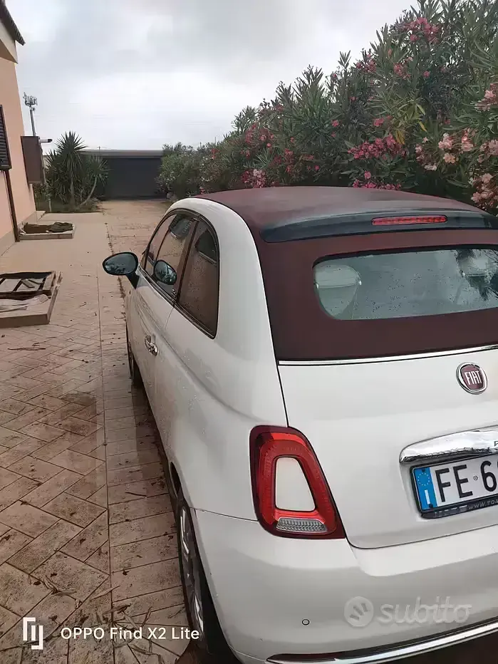 Usata Fiat 500C 69 CV (50 kW) 2016 Bianco Cabrio