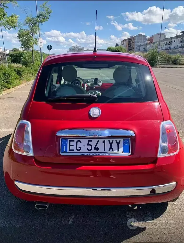 Usata Fiat 500 69 CV (50 kW) 2011 Rosso Berlina