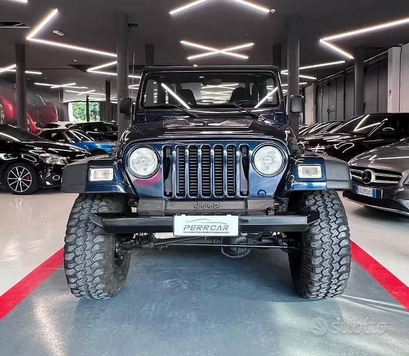 Usata Jeep Wrangler Sport 177 CV (130 kW) 2003 Blu SUV