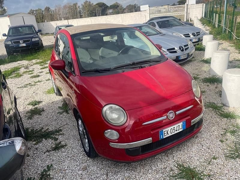 Usata Fiat 500C Lounge 95 CV (69 kW) 2011 Rosso Cabrio