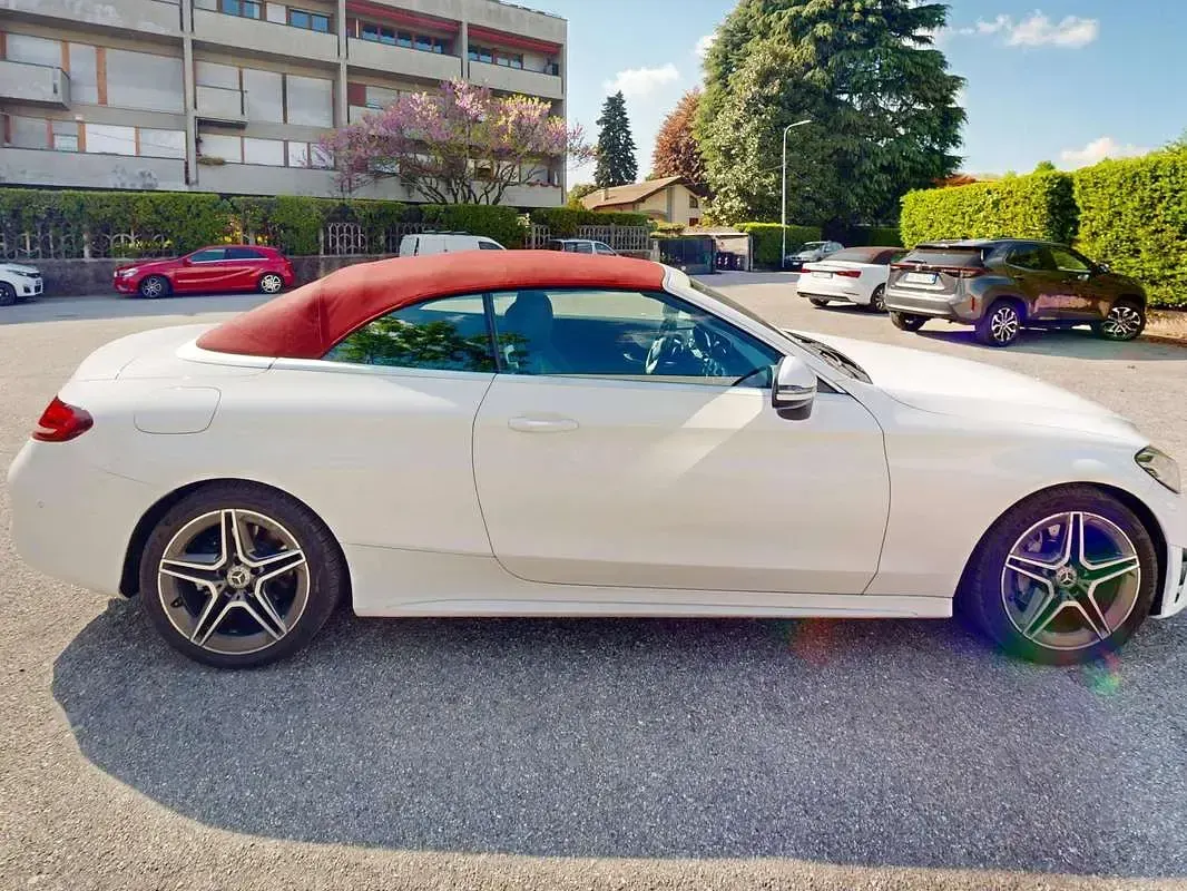 Usata Mercedes C180 Premium 156 CV (114 kW) 2021 Bianco Cabrio